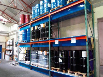 STOCKAGE Mi lourd / Lourd : Rack à Palettes : Bac de rétention rack