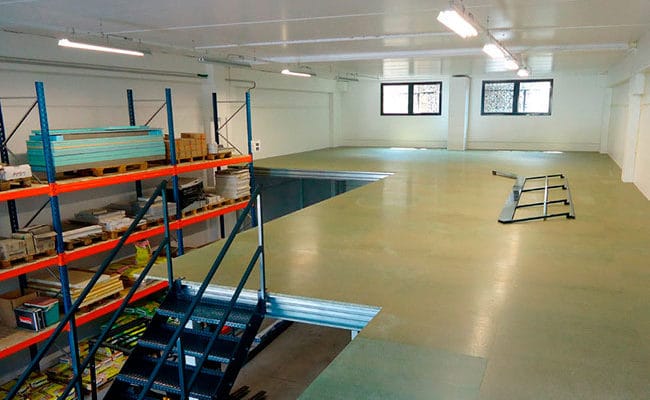 Mezzanine industriel