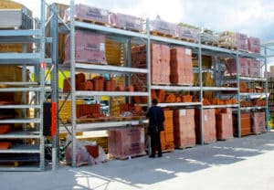 rack de stockage materiaux en exterieur