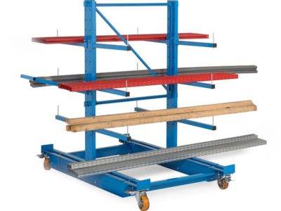 Cantilever rayonnage mobile