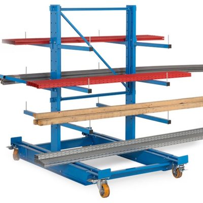 Cantilever rayonnage mobile