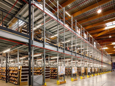 Plateforme de stockage métallique sur rayonnage