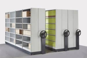 Stockage rayonnage mobile archives