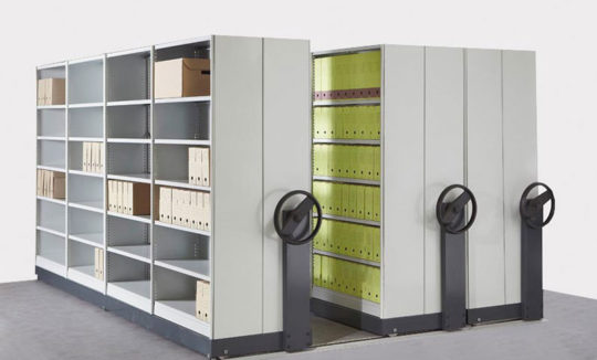 Stockage rayonnage mobile archives