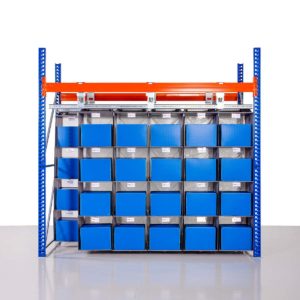 STOREGANIZER solution d'entreposage à haute densité pour les entrepôts et les zones de picking.
