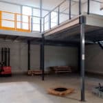 stockage industriel sur mezzanine