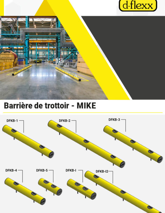 Fiche technique Barrière de trottoir D-Flexx MIKE