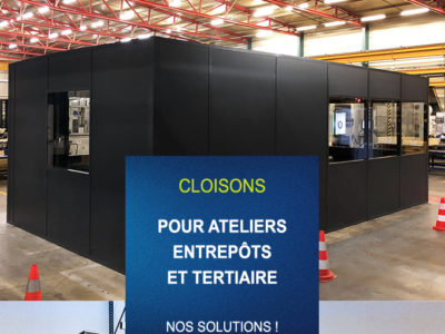 cloison bureau tertiaire entrepôt