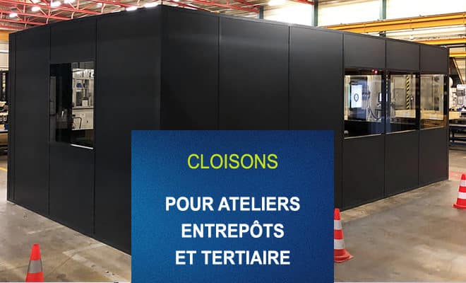 cloison bureau tertiaire entrepôt