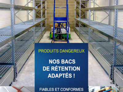 Rétention sur rayonnage