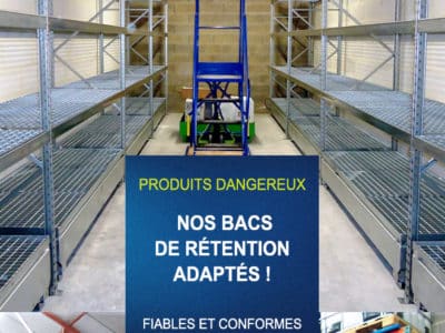 Rétention sur rayonnage