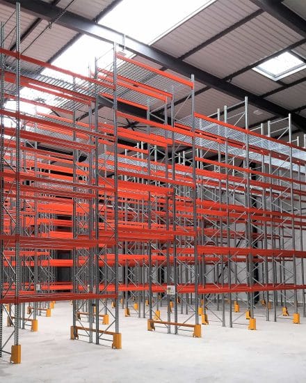 Contrôle Rayonnage rack a palettes